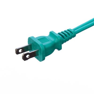 3 緑色PVCジャケット材料の3出口延長コード SPT-2 14/2 AWG 6FT/12FT 2 プーン電源帯と安全帽カバー