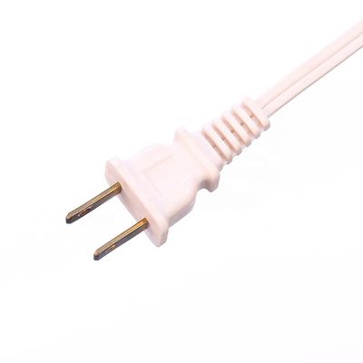 White Power Cords Extension Cords JET 2 Pin Female Connector 1.5M Length Japan PSE Standard 2Pin Waterproof for Laptop