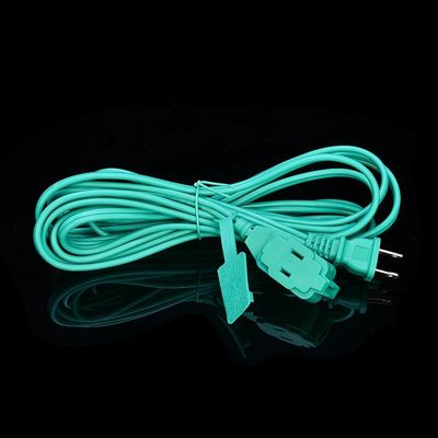 3 緑色PVCジャケット材料の3出口延長コード SPT-2 14/2 AWG 6FT/12FT 2 プーン電源帯と安全帽カバー