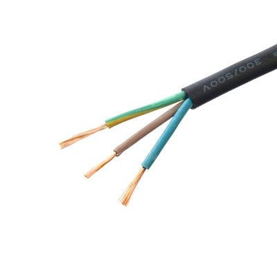 低電圧 KC/ VDE 認定 H05rr f 3x0. 75mm 平方 柔軟なゴムワイヤ 溶接ケーブル 防火 安全電源コード