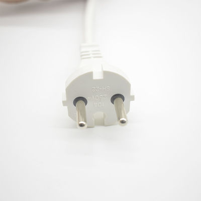 SH-67 女性端型 SNI 認定 250v 10A 耐火性PVC電源コード