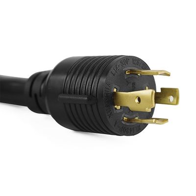 30アンパーの発電機入口箱 NEMA L14-30P トイストロックプラグを14-50Rに切り替える