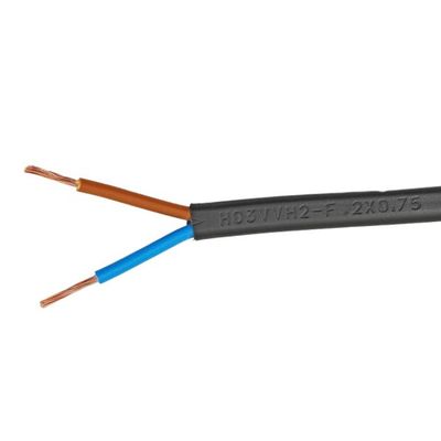 VDE スタンダード Kema Keur H03vvh2 f 電線 PVC ジャケット 柔軟な赤銅ケーブル
