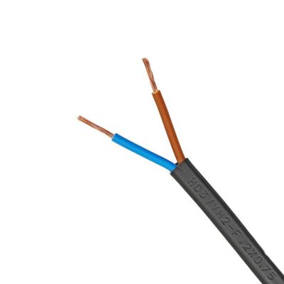 室内用小型電気機器用の柔軟ケーブル 電源ケーブル 2コア Vde H03vvh2 f コッパーのPVC隔熱制御