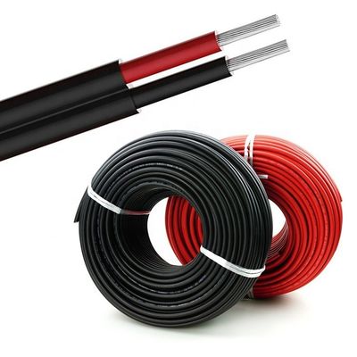 シングルコアまたはダブルコア TUV 承認 4mm 6mm 缶詰銅 XLPO 太陽光DCケーブルワイヤ 太陽光発電プロジェクト