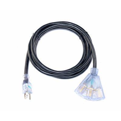 3 アウトレイク 12/3 SJTW ライトインジケーター付きの屋外拡張ケーブル ETL US 50フィート 重荷 12ゲージ NEMA5-15P から NEMA 5-15R