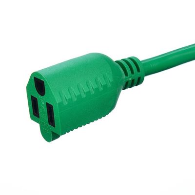10/15/25/50 ft NEMA Certified Heavy Duty 3 Prong PVC SJTW/SJT Jacket Power Extension Cord with Cold-Resistant 12/3 Gauge