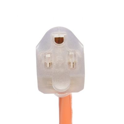15 FT 12/3 ゲージ LED ライトエンド SJTW 15 Amp/125V/1875W オレンジ外着 室内・室外用重用電源コード