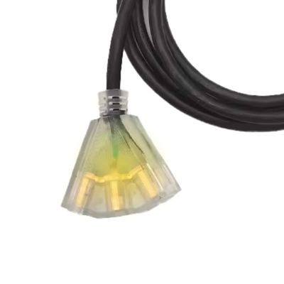 その他 ETL 25Ft 12/3 屋外拡張ケーブル 3 切口 12 ゲージ 3 尖水性 端がライト付き 15A 12AWG 1875W SJTW