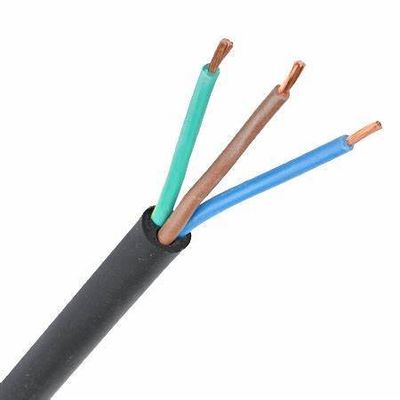 Vde H05rn f ゴムケーブル 3g 1.0 mm2 電気用途の柔らかい裸銅導体の複数の糸
