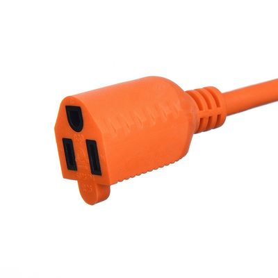エンドタイプ / 15フィート重用電源コード 3本のSJTW AWG SJTW 外壁の鐘灯に Nema-15 オレンジプラグで延長ケーブル