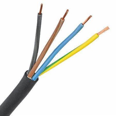 ゴム製の隔熱制御ケーブル 0.75mm2 1mm2 1.5mm2 2.5mm2 産業および商業用用銅製の電源ケーブル
