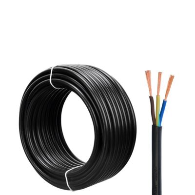 多核0.75mmRvvケーブル 2 3 4コア PVC断熱電源ケーブル 300/500v低電圧アプリケーションのためのシートワイヤ