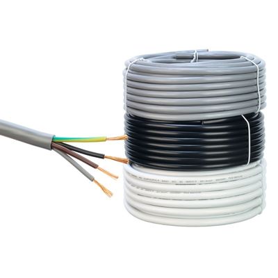 多核0.75mmRvvケーブル 2 3 4コア PVC断熱電源ケーブル 300/500v低電圧アプリケーションのためのシートワイヤ