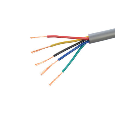 柔軟な電源ケーブル H05vv-f 5 コア 0.5mm/1 mm 平方 銅 固体電導 電線 家庭用 建物のワイヤ